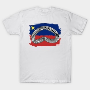 Philippine Flag Tribal line Art / Baybayin word BA T-Shirt